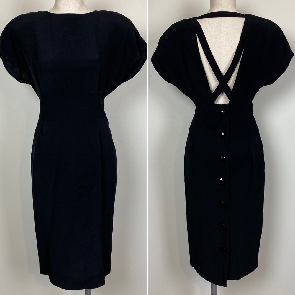 Chetta B Vintage 40s inspired Black Dress